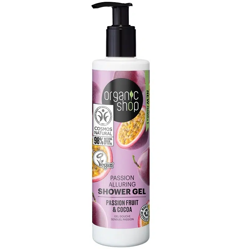 Organic Shop Passion tusfürdő maracuja és kakaó kivonattal 280ml Organic Shop Passion tusfürdő maracuja és kakaó kivonattal 280ml