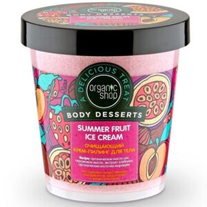 Organic Shop Tisztító testpeeling Nyári gyümölcsös jégkrém 450ml