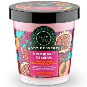 Organic Shop Tisztító testpeeling Nyári gyümölcsös jégkrém 450ml