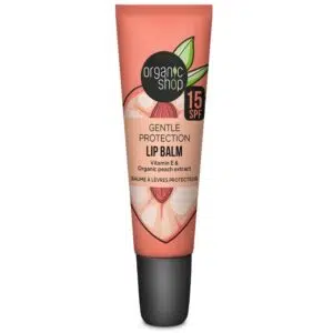Organic Shop Vitamin Booster ajakbalzsam E-vitaminnal és bio barackkivonattal SPF15 10ml