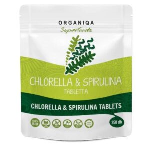 Organiqa Chlorella és Spirulina tabletta 250 db TASAKOS