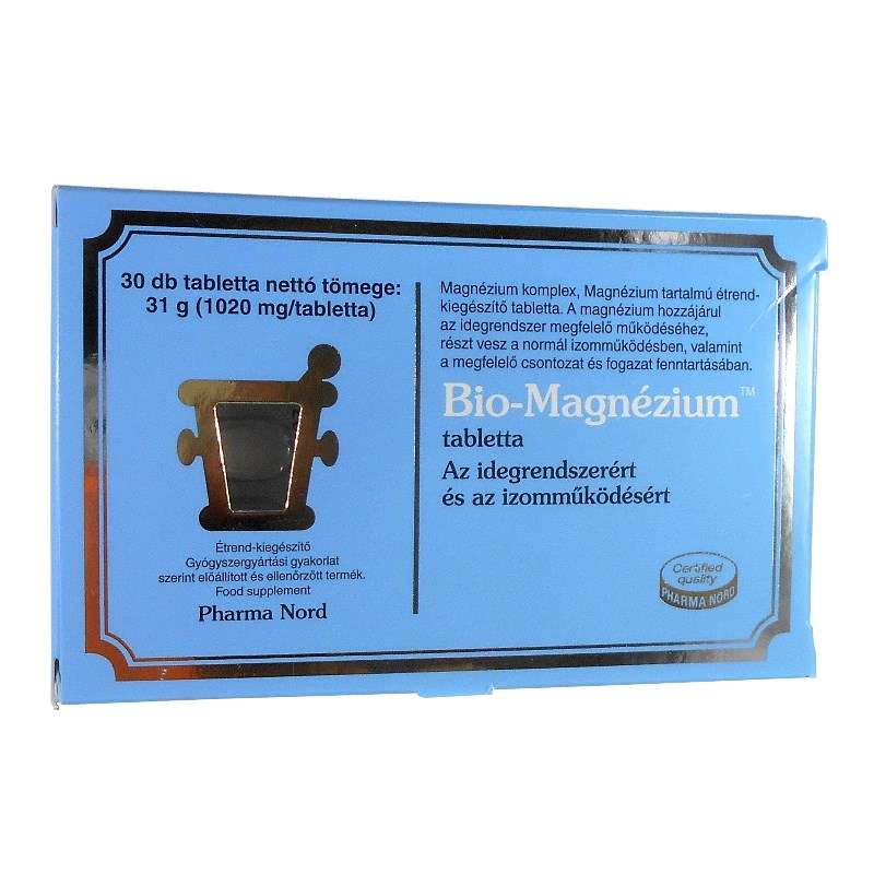 Pharma Nord Bio-Magnézium tabletta 30db Pharma Nord Bio-Magnézium tabletta 30db