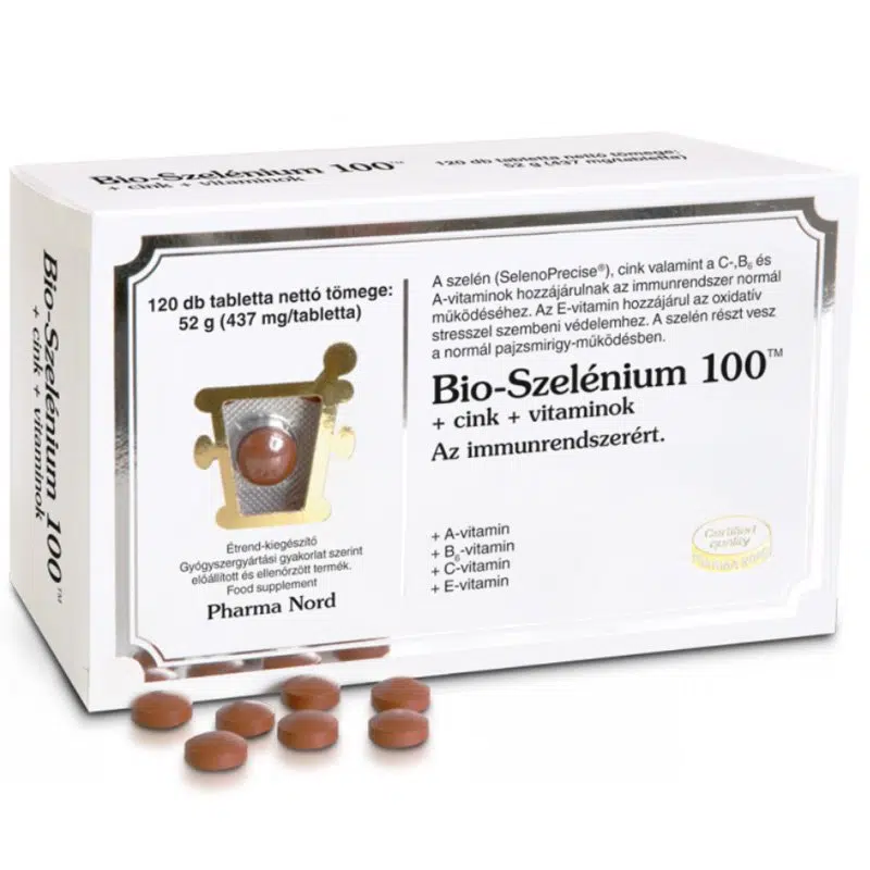 Pharma Nord Bio-szelénium 100+cink+vitaminok 120db Pharma Nord Bio-szelénium 100+cink+vitaminok 120db