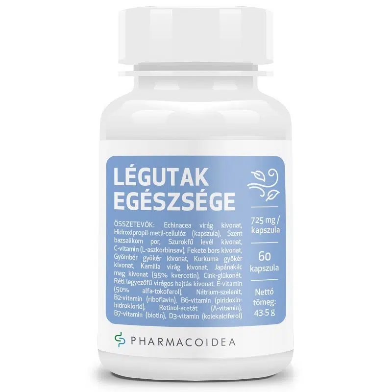 Pharmacoidea Légutak Egészsége 60 kapszula (Megújult) Pharmacoidea Légutak Egészsége 60 kapszula (Megújult)