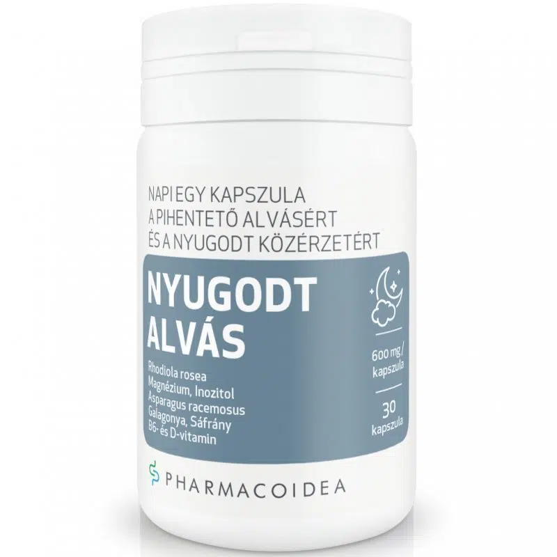 Pharmacoidea nyugodt alvás kapszula 30db Pharmacoidea nyugodt alvás kapszula 30db