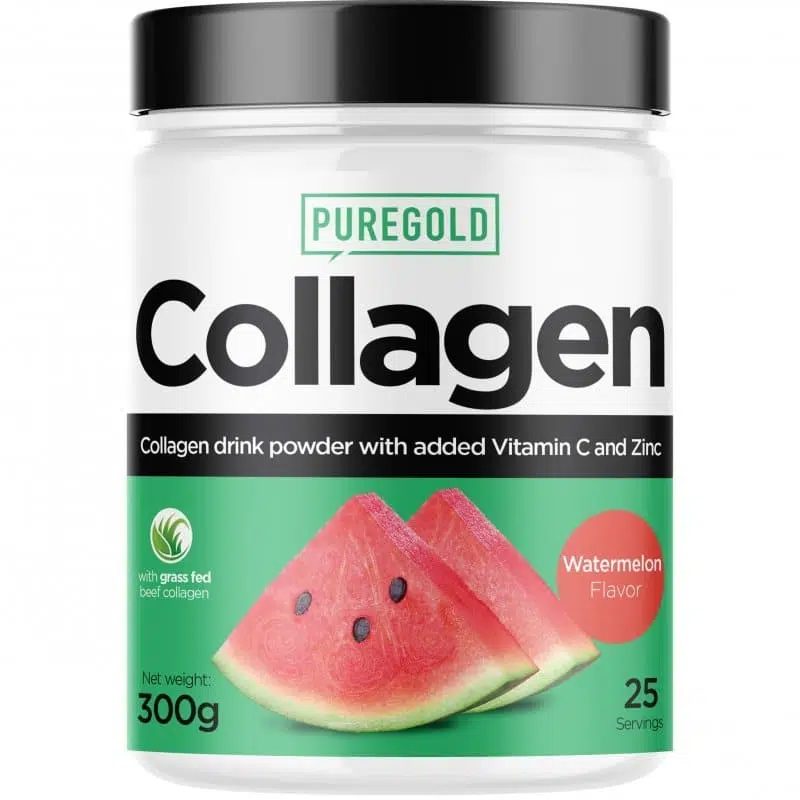 Pure Gold Collagen Marha kollagén italpor - Watermelon (görögdinnye) 300g Pure Gold Collagen Marha kollagén italpor - Watermelon (görögdinnye) 300g