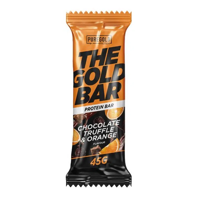 Pure Gold The Gold Bar protein szelet Chocolate & Truffle & Orange - 45g Pure Gold The Gold Bar protein szelet Chocolate & Truffle & Orange - 45g