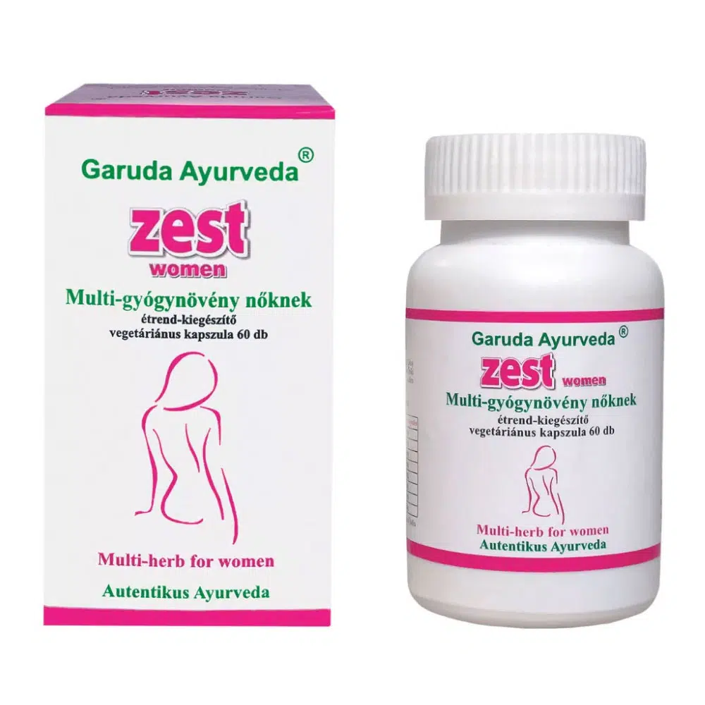 Garuda Ayurveda Zest Women vegetáriánus kapszula 60db Garuda Ayurveda Zest Women vegetáriánus kapszula 60db