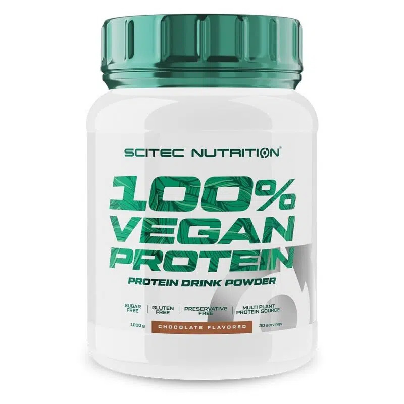 Scitec Nutrition 100% Vegan Protein 1000g mogyoró-dió Scitec Nutrition 100% Vegan Protein 1000g mogyoró-dió