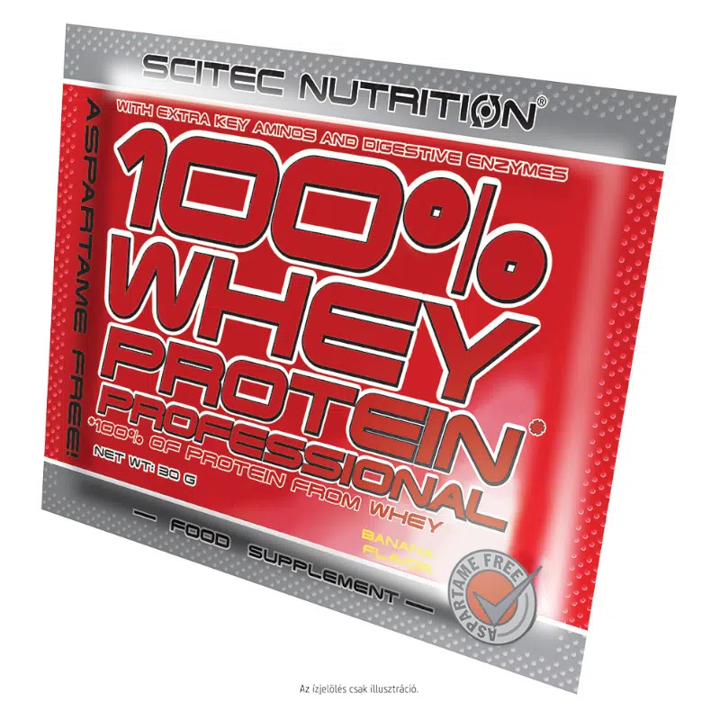 Scitec Nutrition 100% Whey Protein Professional 1 tasak epres fehércsoki eperdarabokkal Scitec Nutrition 100% Whey Protein Professional 1 tasak epres fehércsoki eperdarabokkal