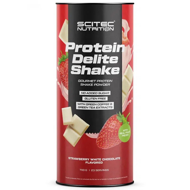 Scitec Nutrition Protein Delite Shake 700g eper-fehércsokoládé Scitec Nutrition Protein Delite Shake 700g eper-fehércsokoládé