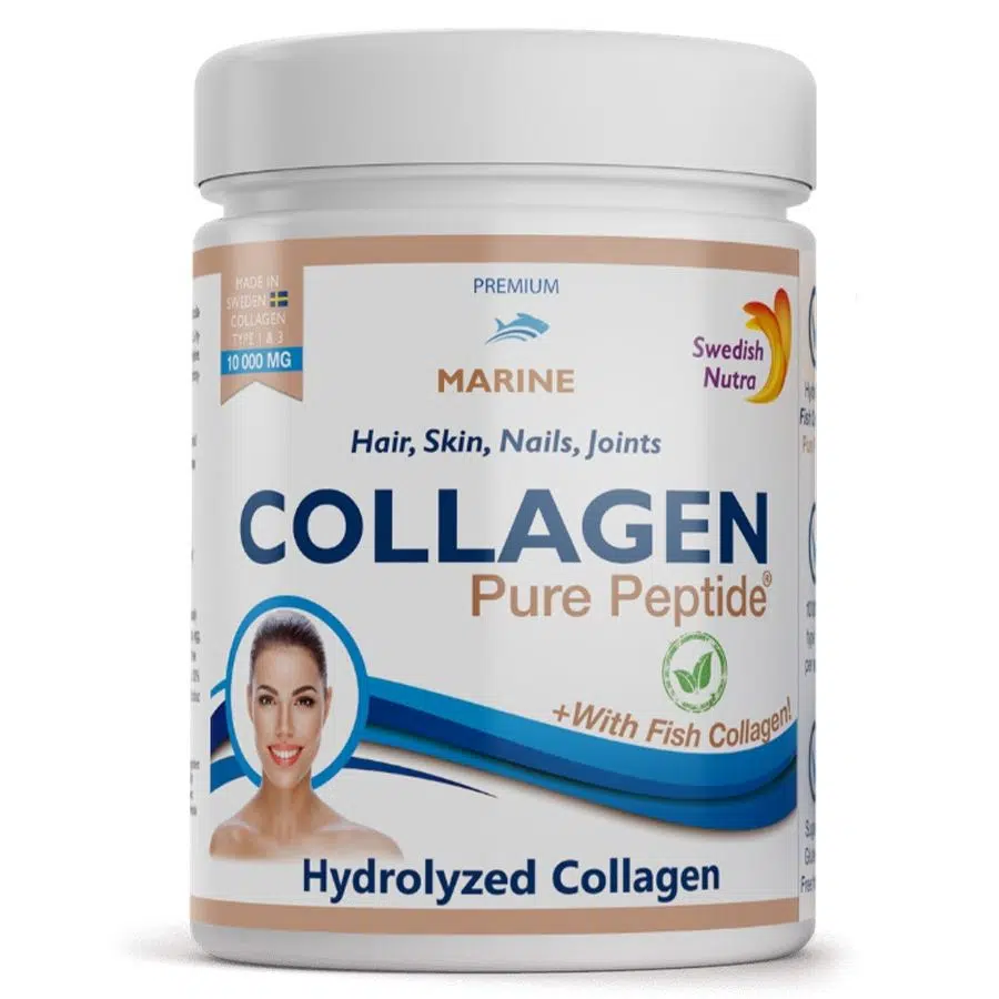 Swedish Nutra Hidrolizált halkollagén por 10000mg 300g Swedish Nutra Hidrolizált halkollagén por 10000mg 300g