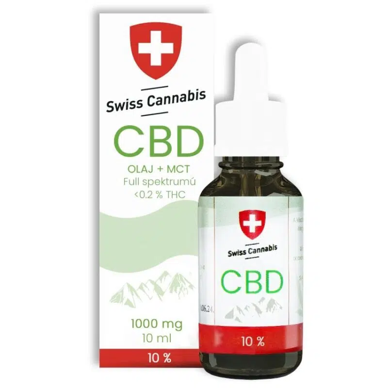 Swiss Cannabis 1000mg 10% CBD Olaj FULL spektrum 10ml Swiss Cannabis 1000mg 10% CBD Olaj FULL spektrum 10ml