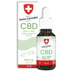Swiss Cannabis 1000mg 10% CBD Olaj Széles spektrum 10ml