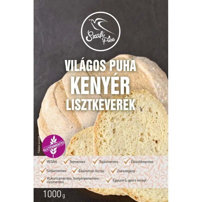 Szafi free lisztkeverék világos puha kenyér 1000g gluténmentes Szafi free lisztkeverék világos puha kenyér 1000g gluténmentes