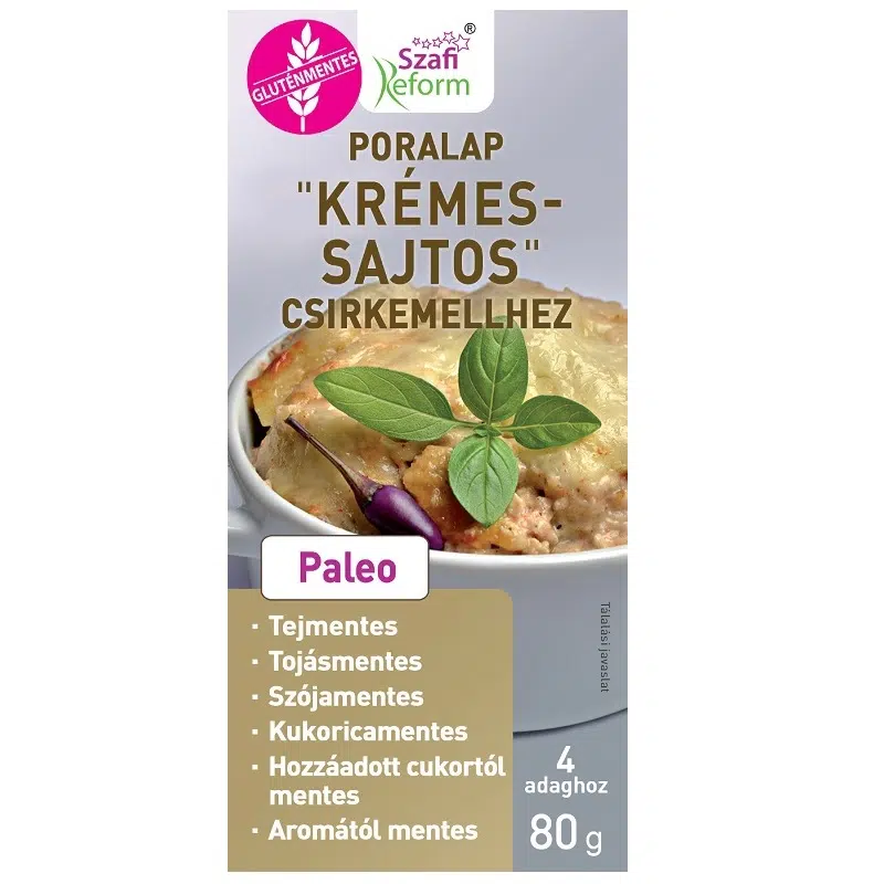 Szafi Reform Poralap "Krémes - sajtos" csirkemellhez 80 g Szafi Reform Poralap "Krémes - sajtos" csirkemellhez 80 g