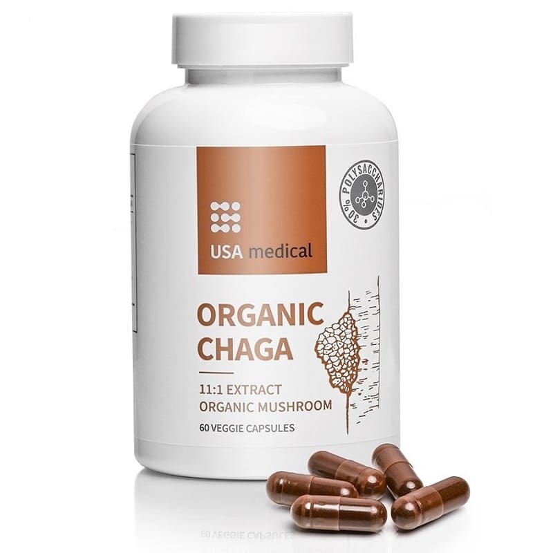 USA Medical ORGANIC CHAGA (10:1) 60db USA Medical ORGANIC CHAGA (10:1) 60db