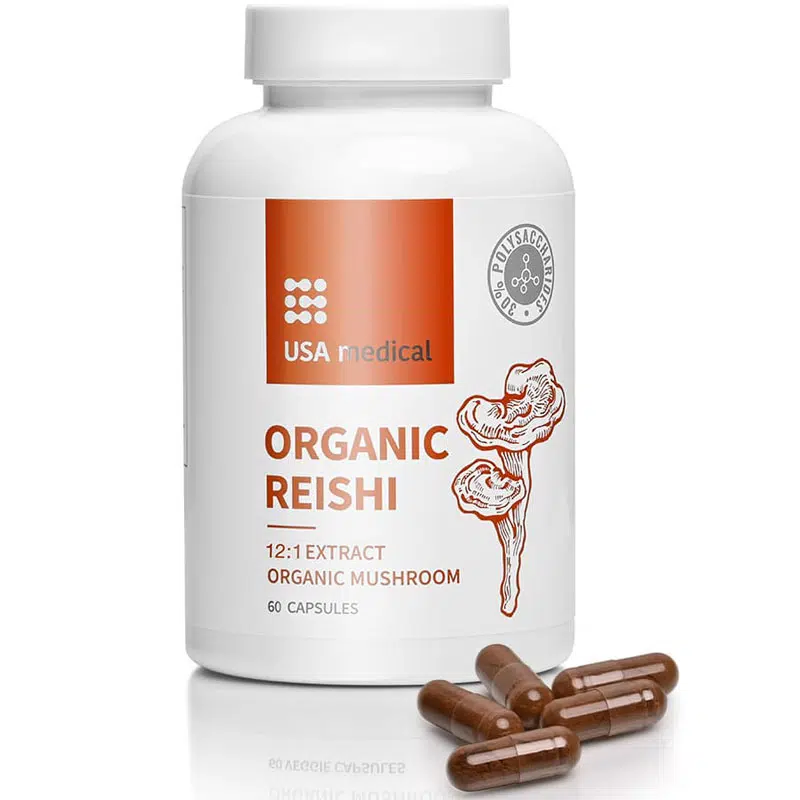 USA Medical ORGANIC REISHI (12:1) 60db USA Medical ORGANIC REISHI (12:1) 60db