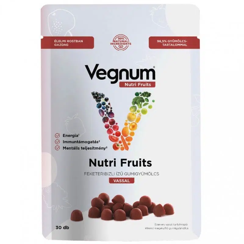 Vegnum Nutri Fruits Vassal (feketeribizli) 30db Vegnum Nutri Fruits Vassal (feketeribizli) 30db