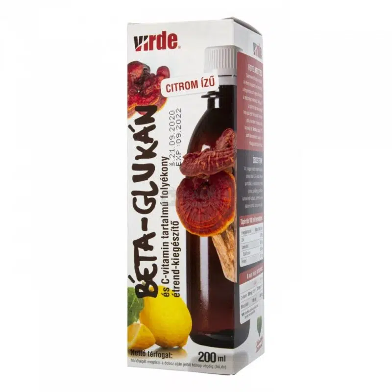 Virde béta-glukán c-vitamin szirup 200 ml Virde béta-glukán c-vitamin szirup 200 ml