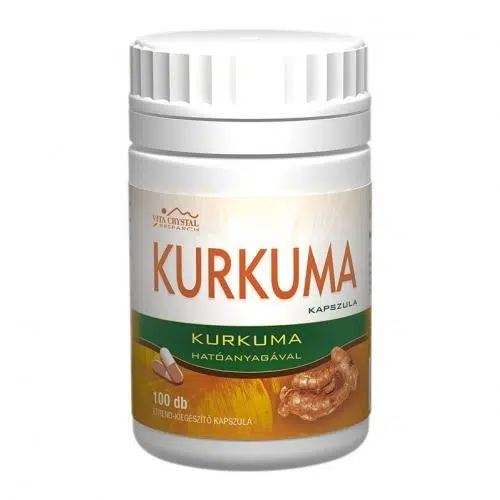 Vita Crystal Kurkuma kapszula 100db Vita Crystal Kurkuma kapszula 100db