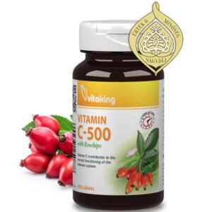 VitaKing C-Vitamin 500mg csipkebogyós RETARD tabletta 100db (TR)