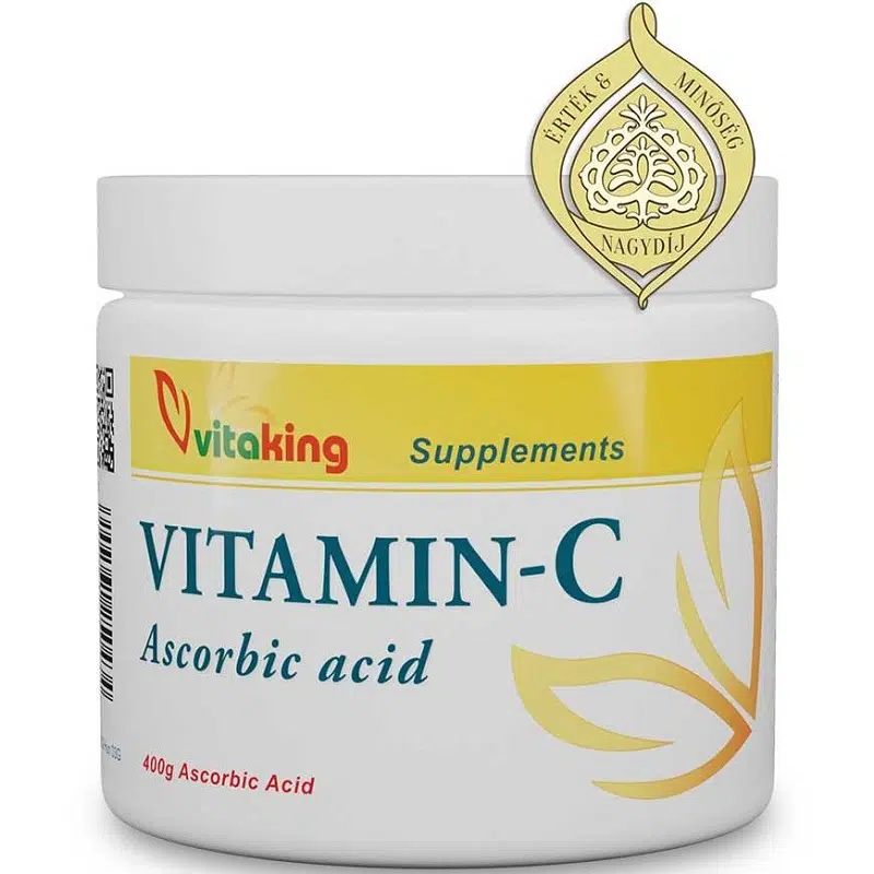 VitaKing Ascorbin-sav + C-vitamin 400g por VitaKing Ascorbin-sav + C-vitamin 400g por