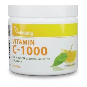 Vitaking C-Vitamin 1000mg BIOFLAVONOID, acerola,csipkebogyó 200db