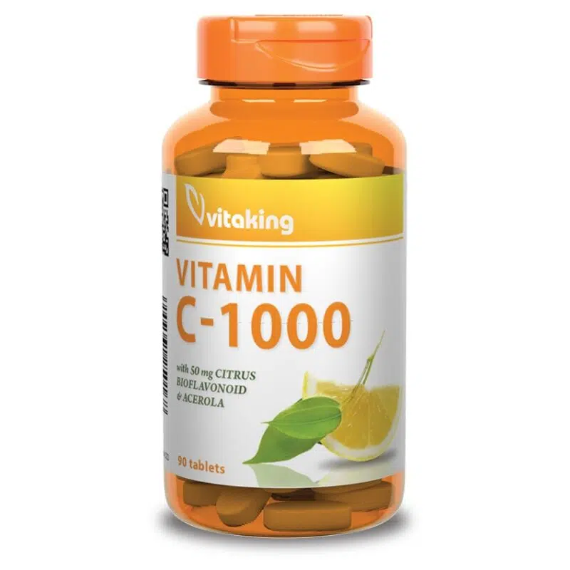 Vitaking C-Vitamin 1000mg Bioflavonoid, acerola,csipkebogyó 90db Vitaking C-Vitamin 1000mg Bioflavonoid, acerola,csipkebogyó 90db
