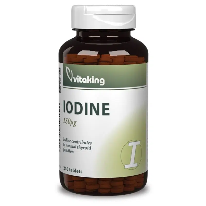 Vitaking Jód (IODINE) tabletta 240db Vitaking Jód (IODINE) tabletta 240db