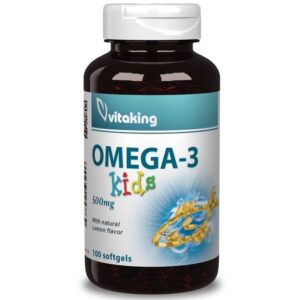 Vitaking Omega-3 Halolaj Gyerekeknek 500mg lágyzselatin kapszula 100db