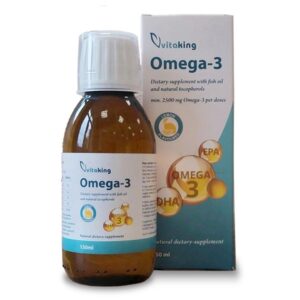 VitaKing Omega-3 citrom ízű halolaj csepp 150ml