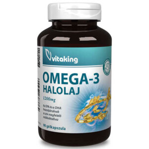 VitaKing Omega-3 Halolaj 1200mg lágyzselatin kapszula 90db