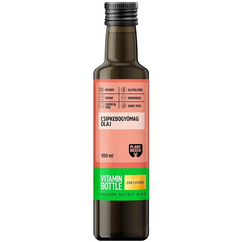 Vitamin bottle Csipkebogyómag hidegen sajtolt olaj 100ml Vitamin bottle Csipkebogyómag hidegen sajtolt olaj 100ml