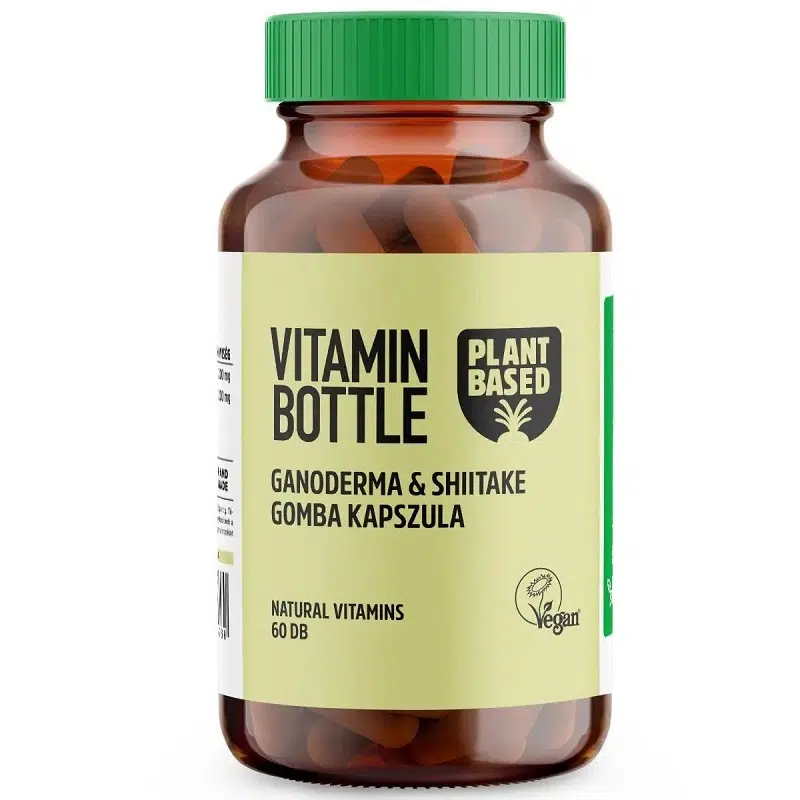 Vitamin bottle Ganoderma & Shiitake gomba kapszula 60 db Vitamin bottle Ganoderma & Shiitake gomba kapszula 60 db