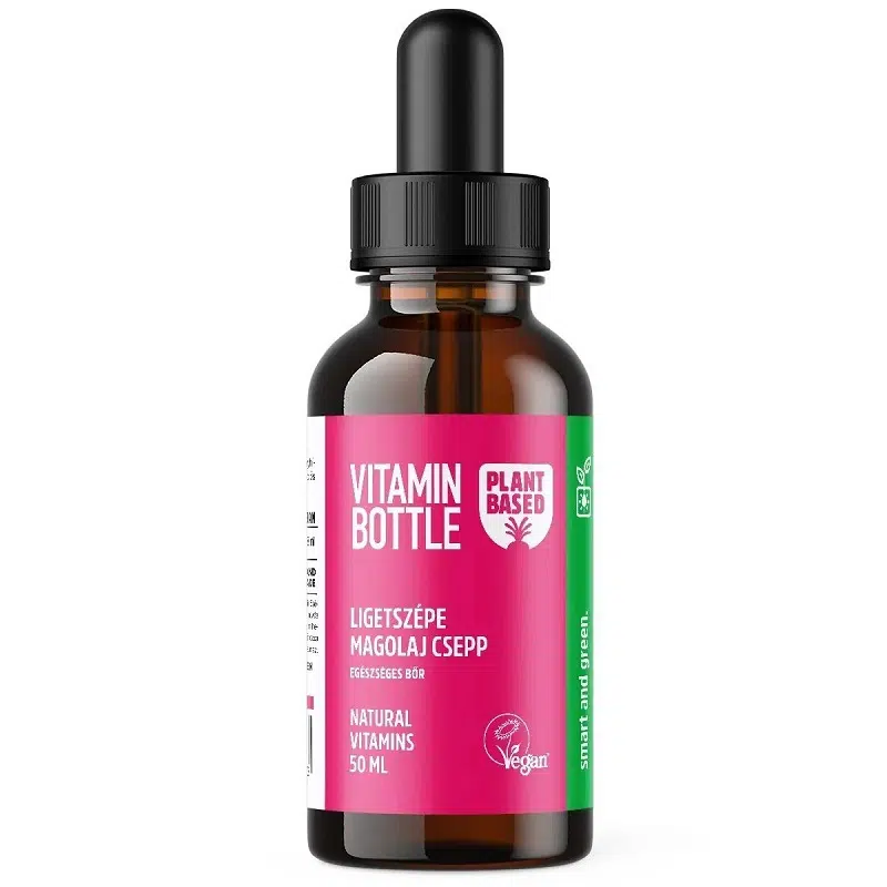 Vitamin bottle Ligetszépe magolaj csepp 50ml pipettás adagolóval Vitamin bottle Ligetszépe magolaj csepp 50ml pipettás adagolóval