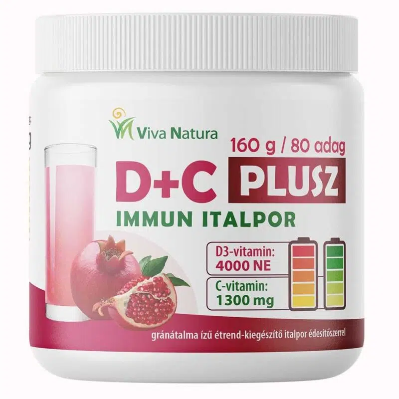 Viva natura D+C Plusz Immun italpor 160g (C+D) Viva natura D+C Plusz Immun italpor 160g (C+D)