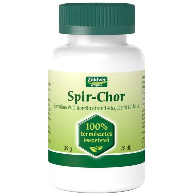 Zöldvér Spir-Chor tabletta 100% 60+18db Zöldvér Spir-Chor tabletta 100% 60+18db