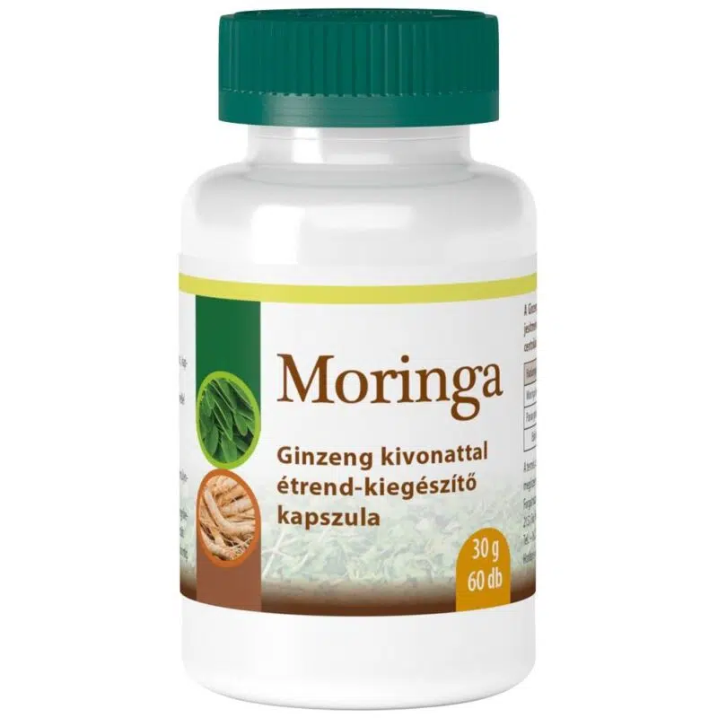 Zöldvér moringa ginzeng kapszula 60 db Zöldvér moringa ginzeng kapszula 60 db