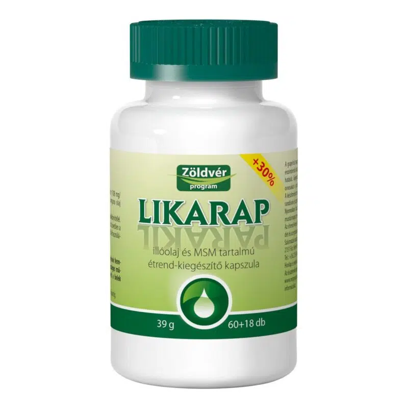 Zöldvér likarap kapszula 60+18db Zöldvér likarap kapszula 60+18db