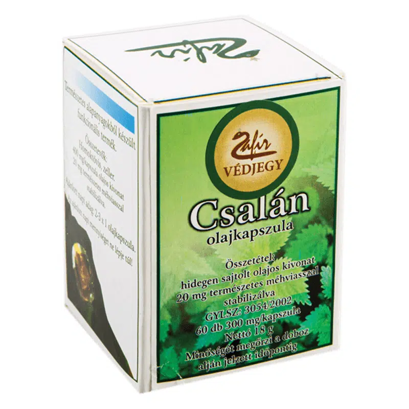 Zafir Csalán olajkapszula 60db Zafir Csalán olajkapszula 60db