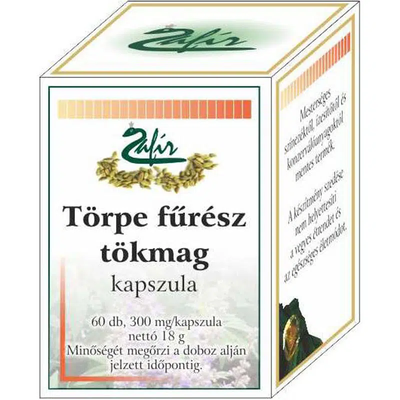 Zafir törpepálma, fűrészpálma, tökmagolaj kapszula 60 db Zafir törpepálma, fűrészpálma, tökmagolaj kapszula 60 db