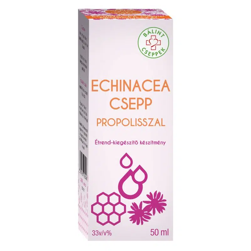 Bálint cseppek Echinacea PROPOLISSZAL csepp 50ml Bálint cseppek Echinacea PROPOLISSZAL csepp 50ml