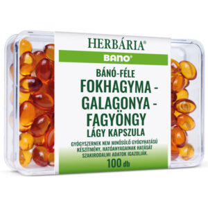 Herbária Bánó-féle fokhagyma-galagonya-fagyöngy kapsz. 100 db