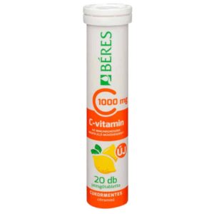Béres C-vitamin 1000 mg cukormentes pezsgőtabletta citromos 20 db