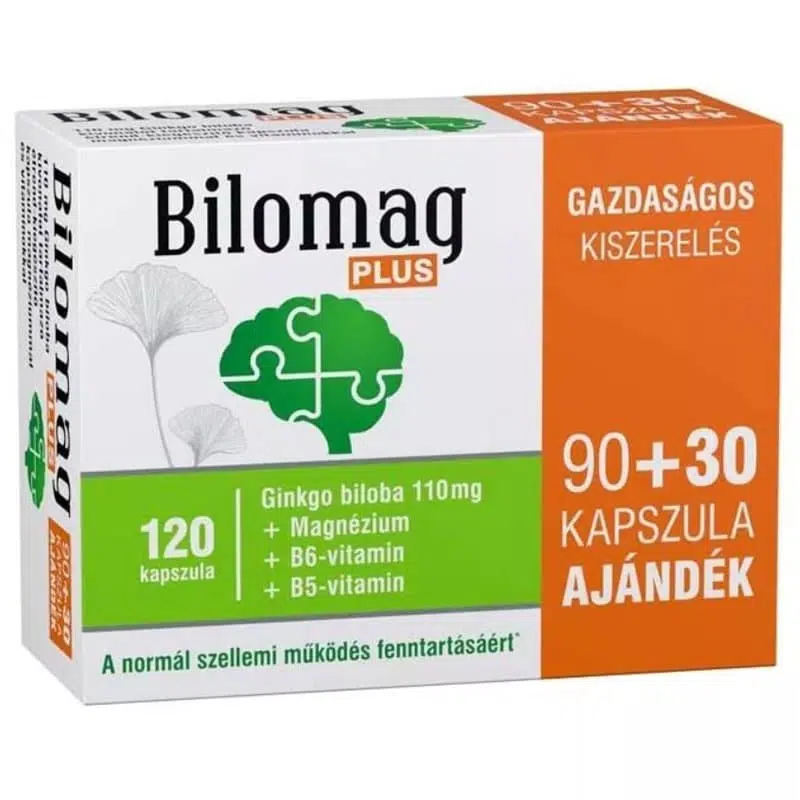 Bilomag Plus Ginkgo biloba kapszula 90+30db Bilomag Plus Ginkgo biloba kapszula 90+30db