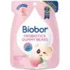 BIOBOR Őszibarack ízű gumicukorka probiotikus baktériumtörzsekkel - 45 g