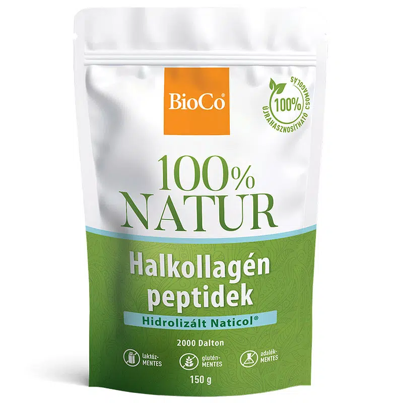 Bioco 100% NATUR Halkollagén peptidek Naticol tasakos por 150g Bioco 100% NATUR Halkollagén peptidek Naticol tasakos por 150g