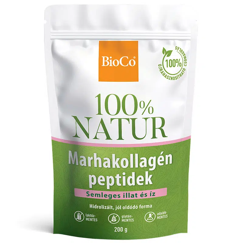 Bioco 100% NATUR Marhakollagén peptidek tasakos por 200g Bioco 100% NATUR Marhakollagén peptidek tasakos por 200g