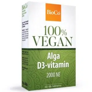 Bioco 100% VEGAN Alga D3-vitamin 2000NE tabletta 60db
